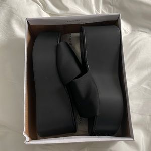Black Platform Sandals